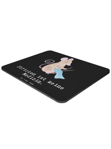 Mr. & Mrs. Panda Mouse Pad Maus Stricken mit Spruch in Schwarz
