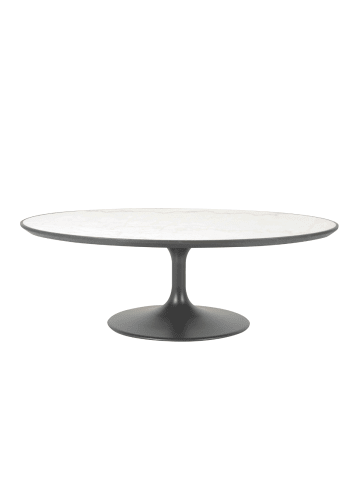 Signature Couchtisch TULIPE in Weiß - (W) 130 x (H) 44 x (L) cm