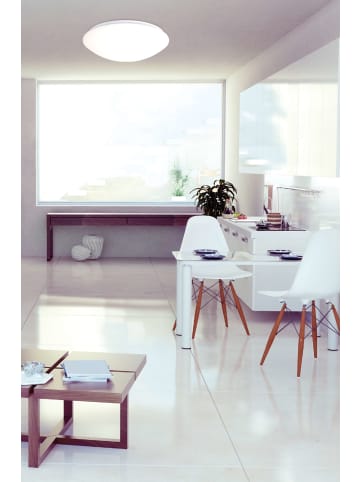 näve LED Deckenleuchte "DUBLIN" in weiß - (L)26 cm x (B)26 cm x (H)9 cm - EEK E