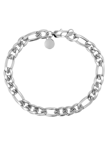 Adeliás Unisex Armband aus Edelstahl 21,5 cm in silber