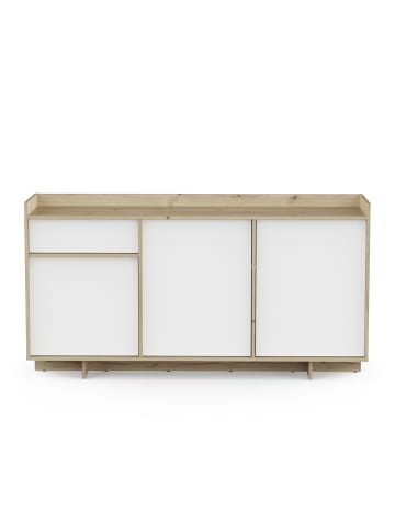 CALICOSY Buffet LEAD in Helles Holz - (W) 157,4 x (H) 82,3 x (L) 35,9 cm