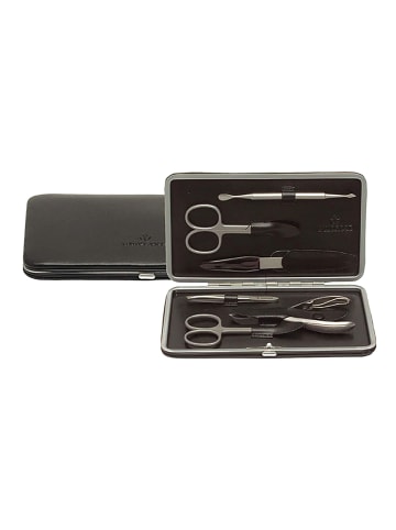 Windrose Ambiance Schmuckkasten Leder 17 cm in schwarz