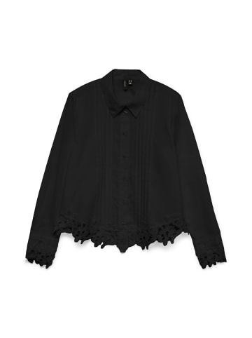 Vero Moda Detail LS Shirt WVN GA in Black