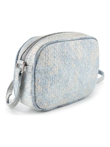 Replay Umhängetasche 22.5 cm in bleach denim-off white