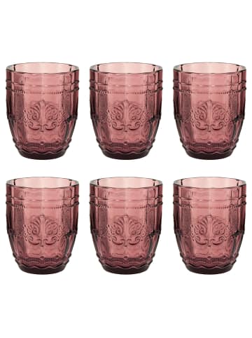 Butlers Butlers Trinkglas VICTORIAN 6er-Set in Weinrot