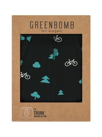 GreenBomb Trunk Bike Forest Night in Schwarz