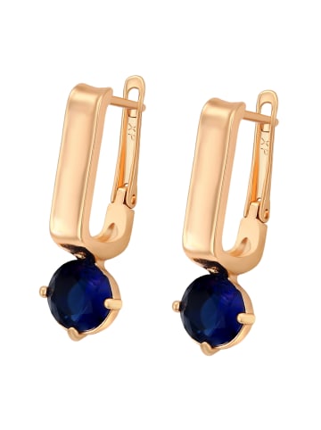NAEMI Women Earrings in Rose Gold Navy