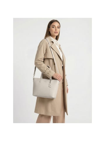 Lazarotti Bologna Leather Shopper Crossbody Tasche Leder 31 cm in cream