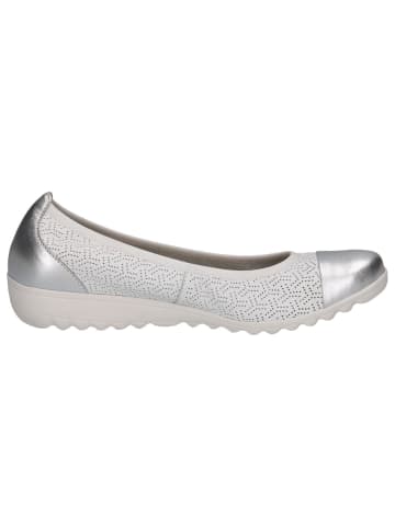 Caprice Ballerina in WHITE/SILVER
