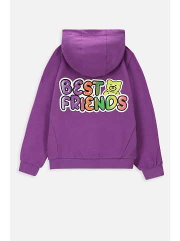 Coccodrillo Sweatshirt mit Reißverschluss in violett