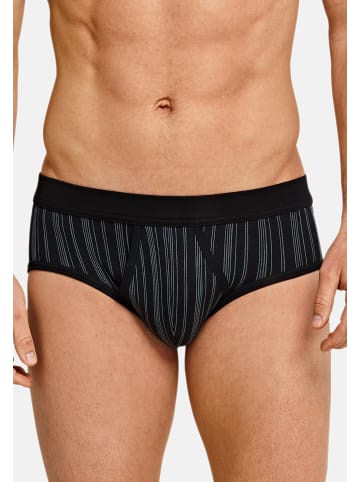 Schiesser Slip / Unterhose Original Classics Feinripp in Blau / schwarz