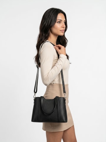 Cluty Handtasche echt Leder in schwarz