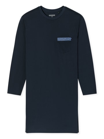 Schiesser Nachthemd Comfort Nightwear in Blau