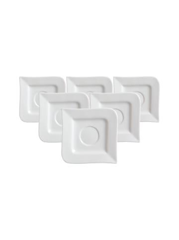 Ritzenhoff & Breker 6er Set Espressountertassen Melodie ø 11 cm in weiß