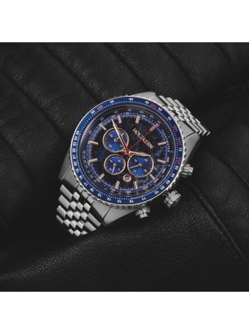 Holzkern Herrenuhr Chronograph Openhorizon Marmor Blau