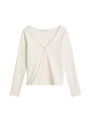 Marc O'Polo DENIM Pointelle-Cardigan slim in Silky White