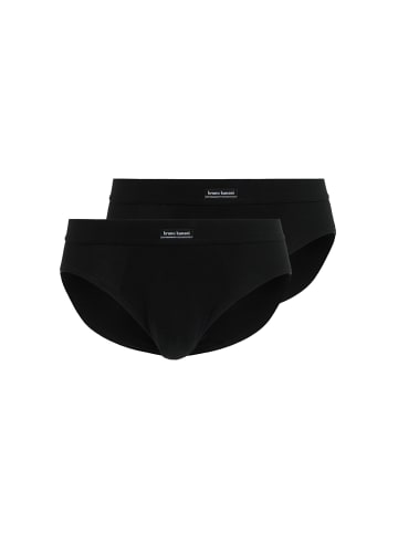 Bruno Banani Slip 2er Pack in Schwarz
