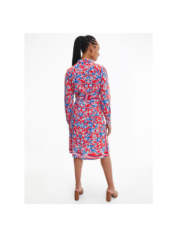 Kleid in island scarf red