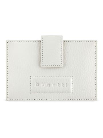 Bugatti Elsa Kreditkartenetui RFID Schutz Leder 11 cm weiß