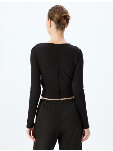 KOTON T-shirt in Schwarz