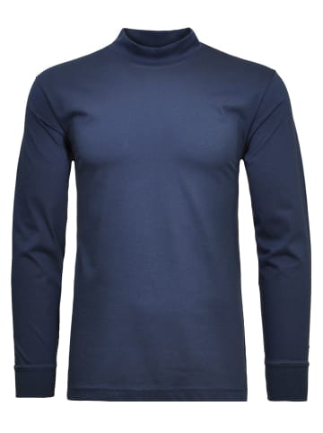 Ragman Langarm-T-Shirt in blau