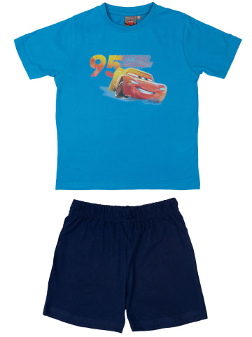 Cars Disney Cars Schlafanzug - Lightning McQueen Kurzarm in blau