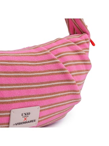 Les Visionnaires Unio Vancouver Schultertasche 41 cm pink cognac ecru