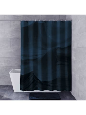 Kleine Wolke textiler Griff Duschvorhang Mystic in navy