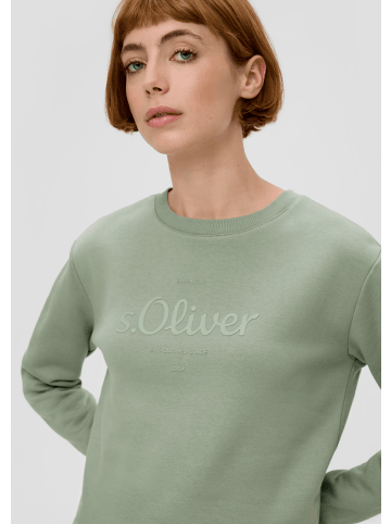 s.Oliver Sweatshirt langarm in Grün