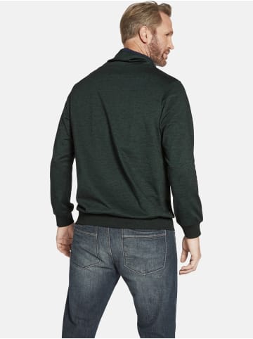 Jan Vanderstorm Sweatshirt SVERRE in dunkelgrün melange