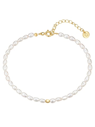 Glanzstücke München Armband aus Sterling Silber mit Süßwasser-Zuchtperle in weiß