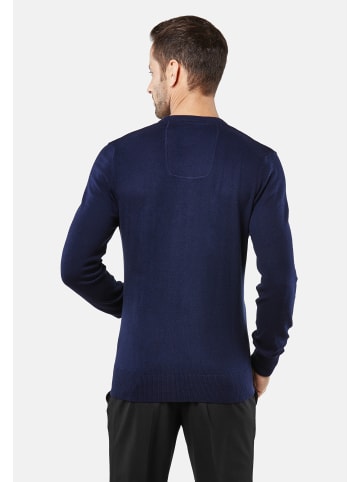 Vincenzo Boretti Pullover tailliert in dunkelblau