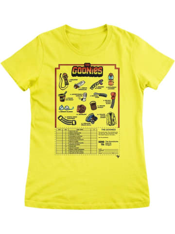 The Goonies Shirt "The Goonies Accessories Mail Order Girly Tee" in Gelb