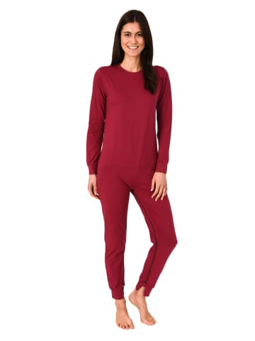 NORMANN Pflegeoverall langarm Reißverschluss Bein - 88648 in beere