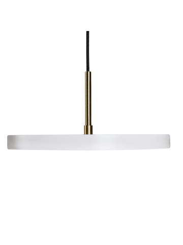 Beliani Tischleuchten EVENLODE in Weiß/Messing - (W) 30 x (H) 120 x (L) 30 cm
