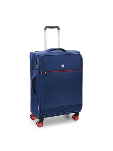 Roncato Crosslite 4-Rollen Trolley 65 cm in crosslite blu