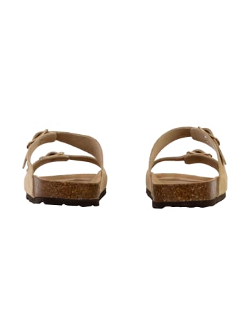 Divine Factory Pantoletten aus Sierra-Leder Beige