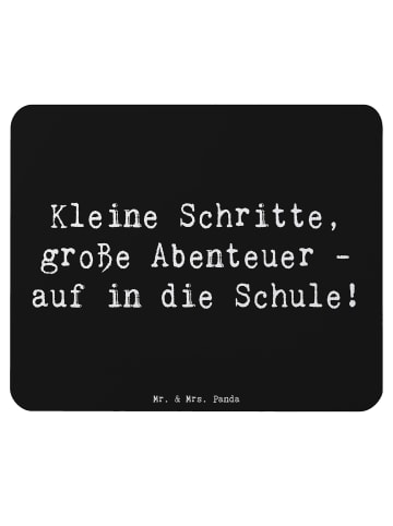 Mr. & Mrs. Panda Mouse Pad Spruch Schulanfang Abenteuer mit Spruch in Schwarz