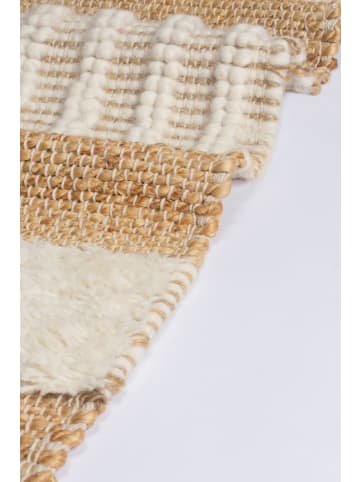 KADIMA DESIGN Handgewebter Naturteppich in Skandinavischen Tönen in Braun-Beige