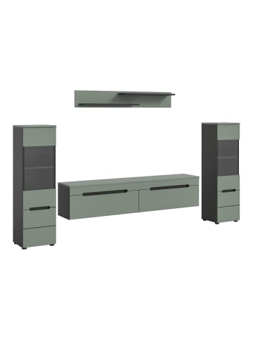 ebuy24 Regal Canu Staubgrün 272 x 33 cm