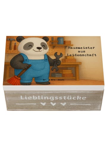 Mr. & Mrs. Panda Aufbewahrungsbox Hausmeister Leidenschaft Desig... in Weiß