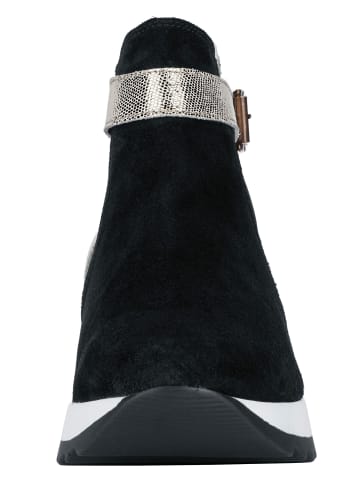 Heine Stiefelette in schwarz-champagner