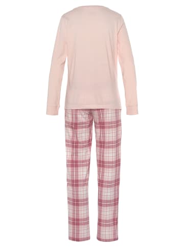 Vivance Active Pyjama in blau-rosa