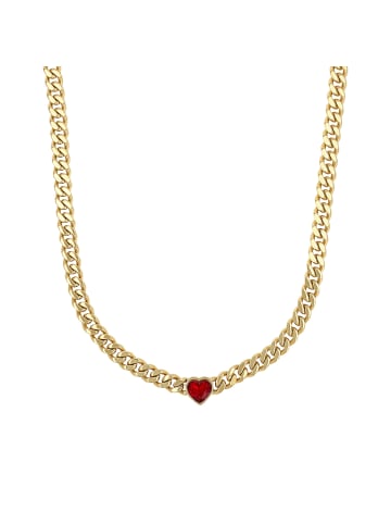 s.Oliver Halskette mit Anhänger in Gold – (L)45cm .