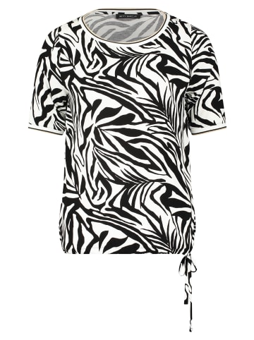 Betty Barclay Casual-Shirt mit Tunnelzug in Schwarz/Weiß