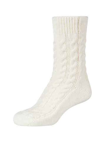 camano Socken cosy cable stitch 2er Pack egret