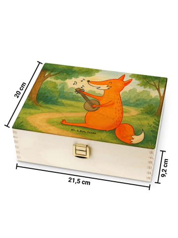 Mr. & Mrs. Panda Teebox Fuchs Gitarre Design ohne Spruch in Weiß