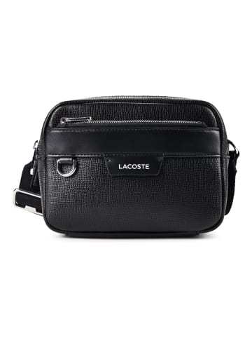 Lacoste Ossian Umhängetasche Leder 19 cm noir