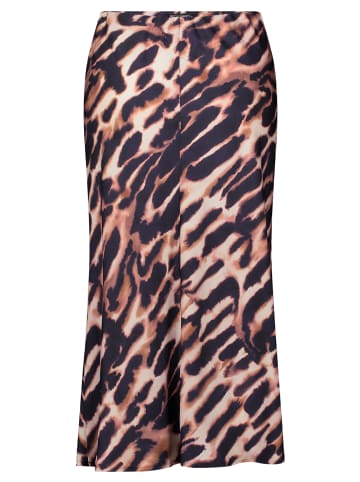 Betty Barclay Satinrock unifarben in Dark Blue/Rosé
