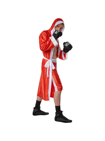 tectake Zweiteiliges Boxer-Kostüm, rot/weiß